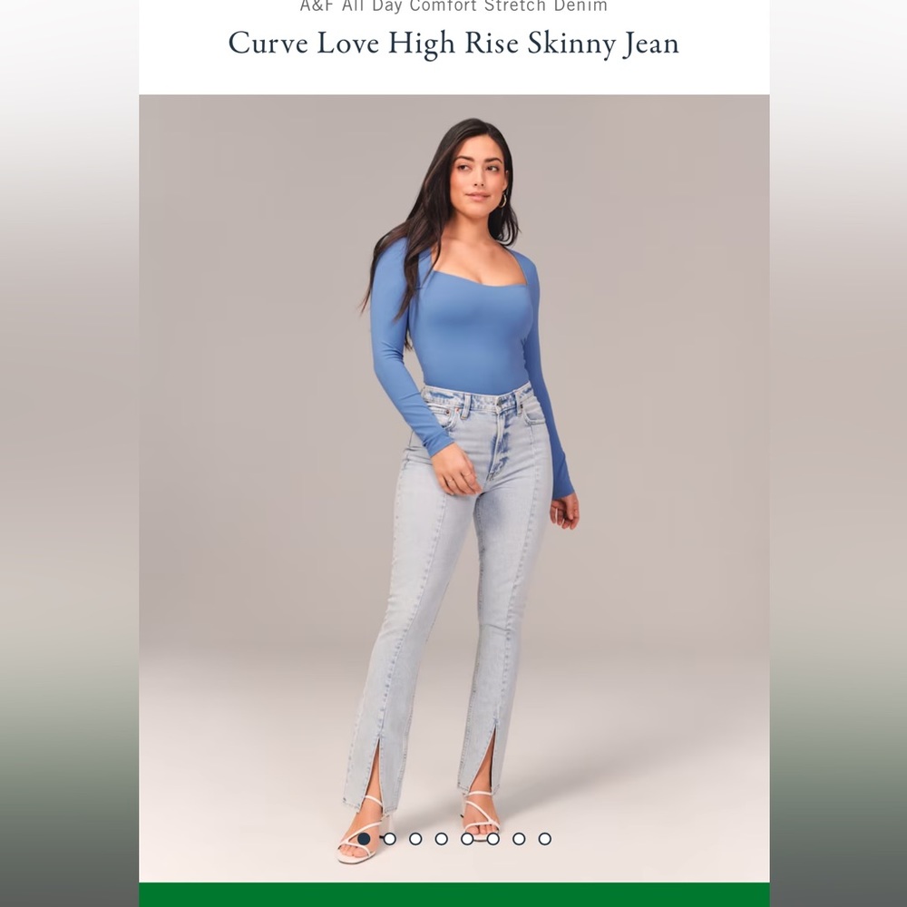 Abercrombie and Fitch Curve Love Skinny High Rise jeans